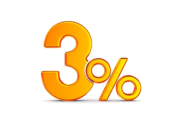 흰색에 3 %