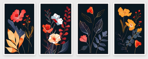 three pictures of flowers and the words spring