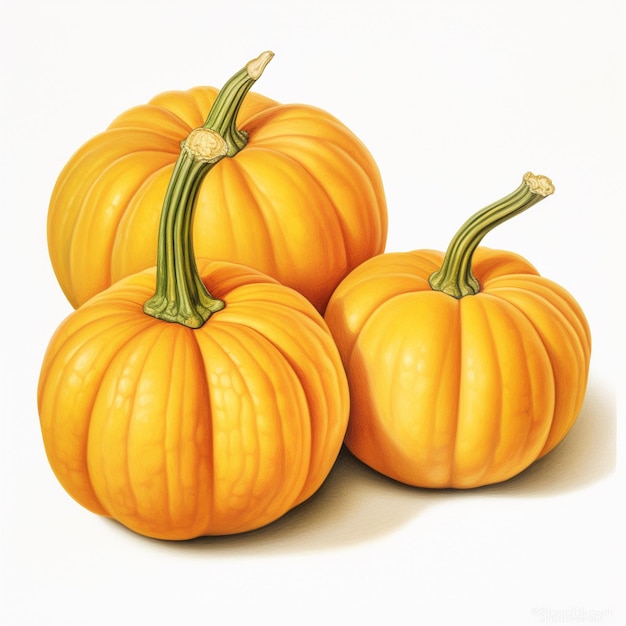 three pumpkin