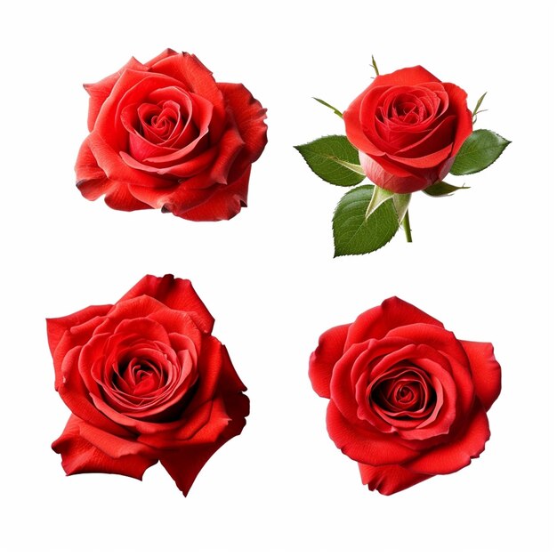 Three red roses are shown with one that says " love ".