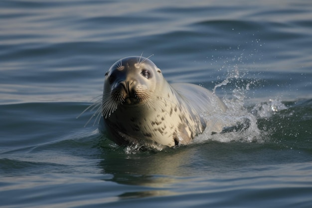 Photo three species of marine mammal and their diverse habitats created with generative ai