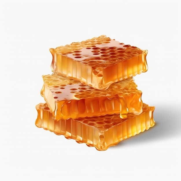 Three stacked honeycombs