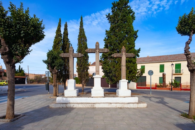 Three stone crosses in granada