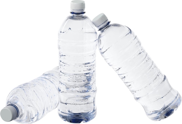 Three Water Bottles - Isolated