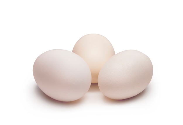 Three White Eggs