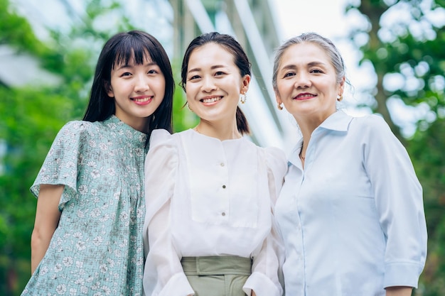 Three women of different generations