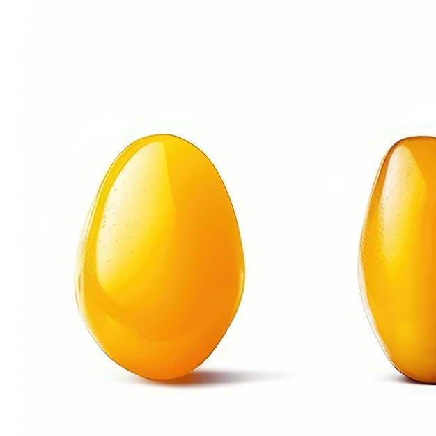 Three yellow eggs are shown with the same one on the bottom.