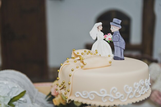 写真 結婚式の三段ケーキ 6571