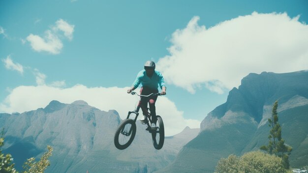 写真 サイクリング の 刺激 的 な 冒険