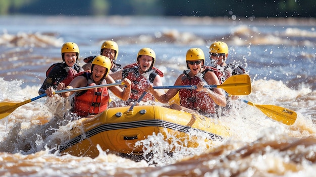 Thrilling River Rapids Adventure