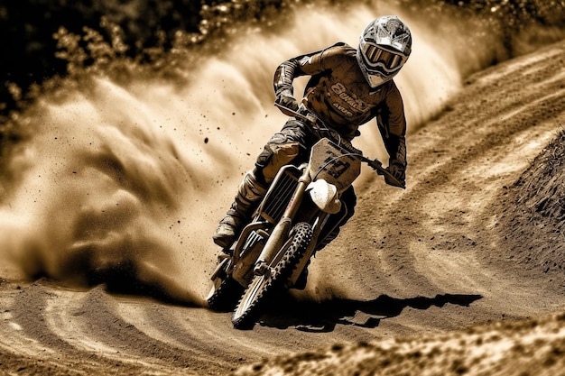 Thrills in the wilderness motocross unleashed in nature