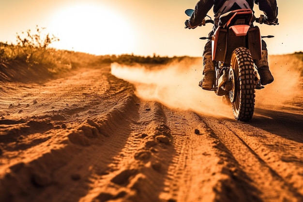 Thrills in the wilderness motocross unleashed in nature