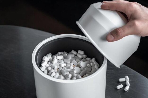 Throw away the tablets in the trash bin