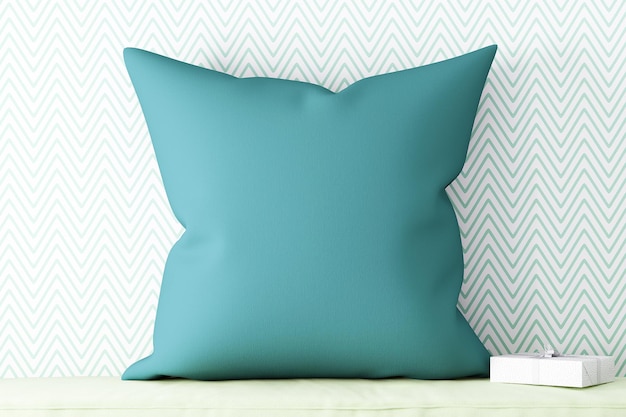 throw pillow mockups green