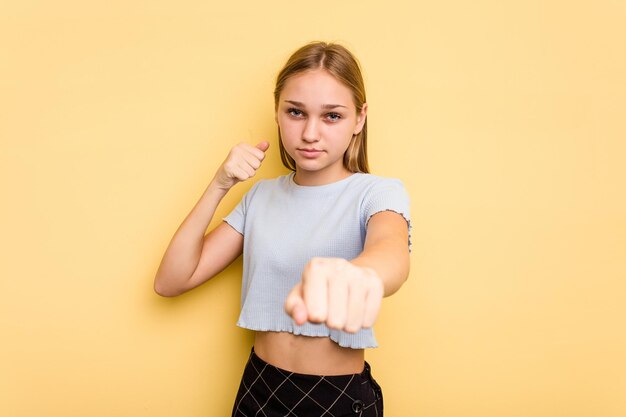 Throwing a punch anger fighting due to an argument boxing