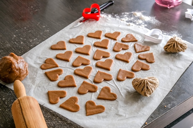 Thuis een cake maken, handgemaakt, zelfgemaakt. recept, stap voor stap. Doe het zelf cadeau voor Valentijnsdag