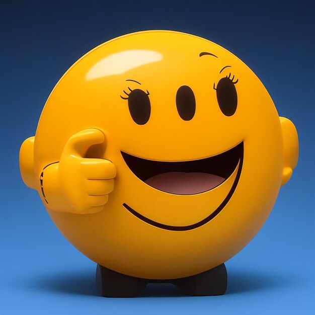 Thumbs up emoticon generated by AI