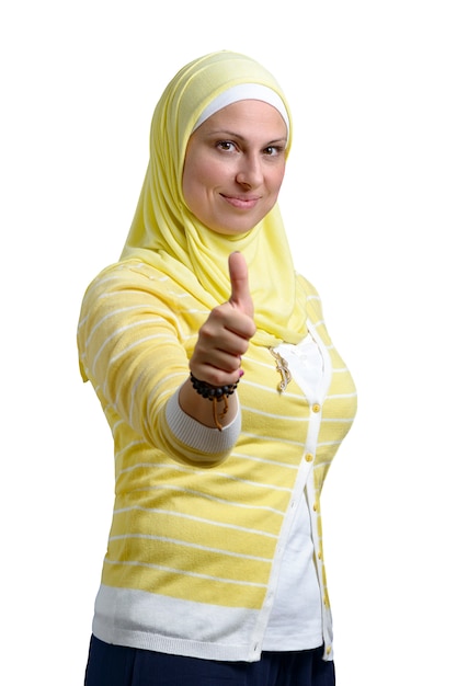 Thumbs Up Muslim Woman