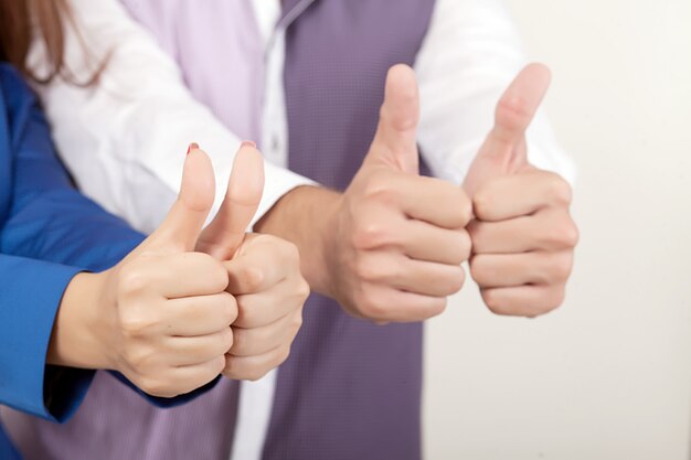 Thumbs Up on White Background