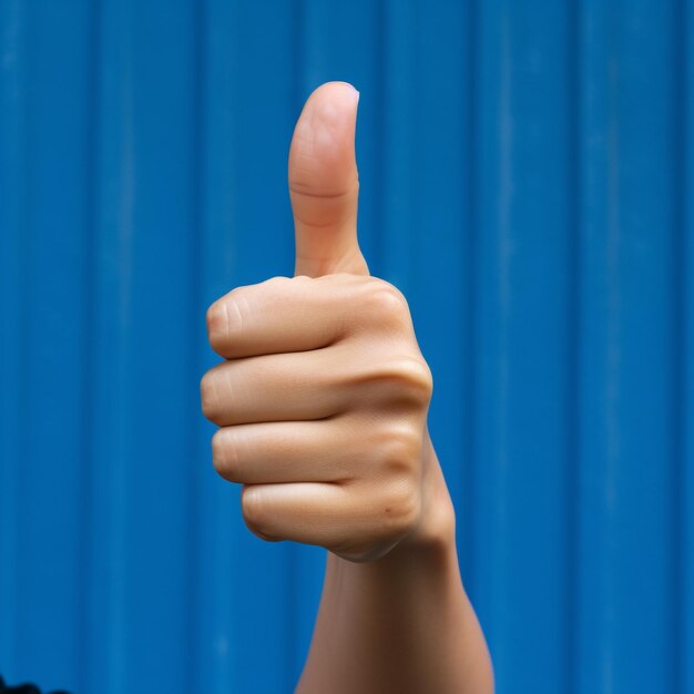 Photo a thumbs up