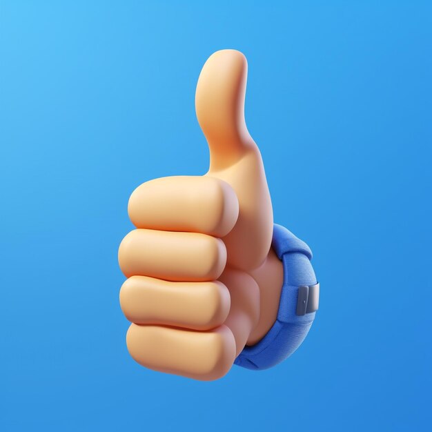 A thumbs up