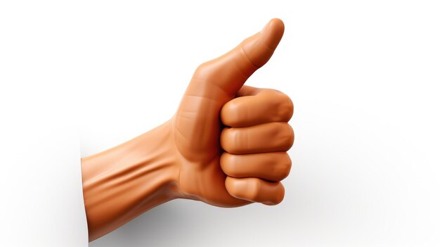 A thumbsup hand gesture element object