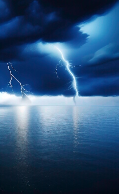 Thunder lightning splash sky background_ai_generated JPG