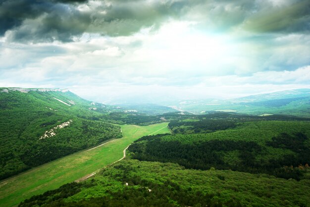 Thunder in mountain