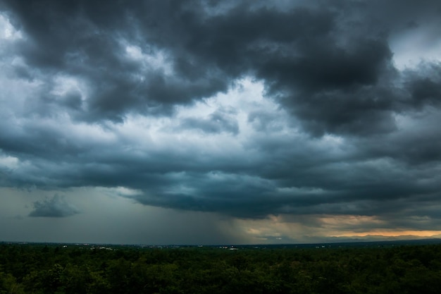 Thunder storm sky nuvole di pioggia xa