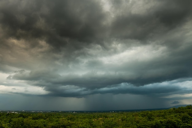 Thunder storm sky Rain clouds