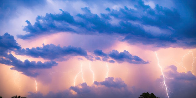 Photo thunderstorm clouds