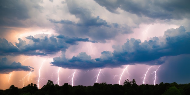 Thunderstorm clouds