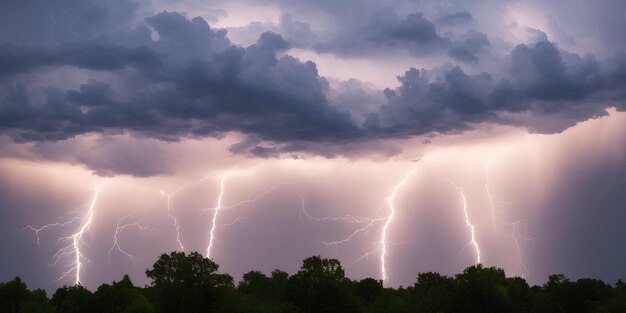 Thunderstorm clouds