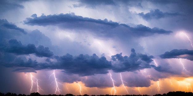 Thunderstorm clouds