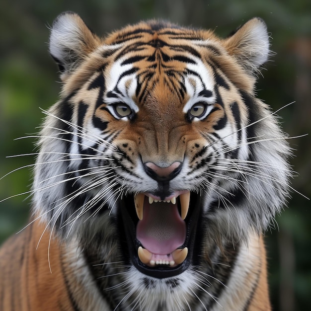 Foto tempesta dalla giungla tigre arrabbiato