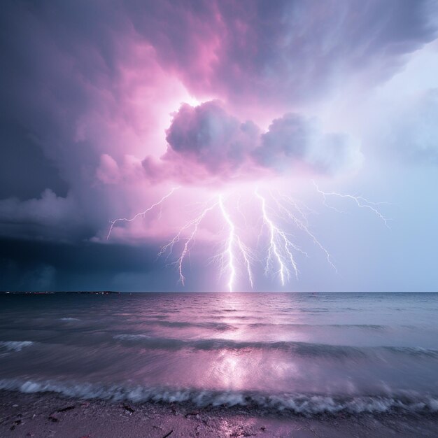 Foto la danza di un temporale