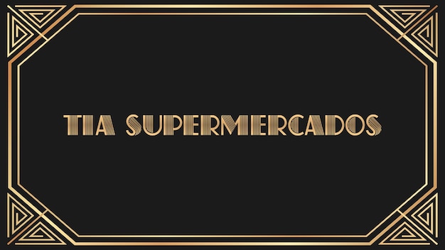 Photo tia supermercados jazz gold text