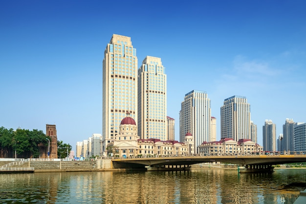 Tianjin cityscape, cina