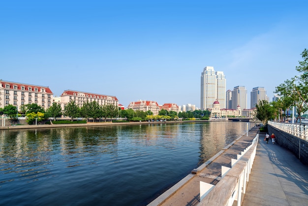 Tianjin cityscape, cina