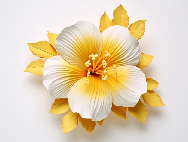 Photo tiare flower on a white background