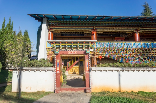 Tibetaanse huizen in Yunnan, China