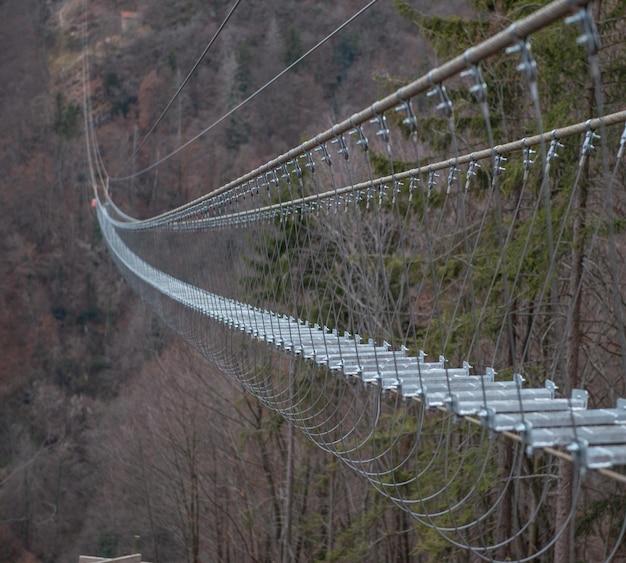 Tibetaanse stalen brugconstructie