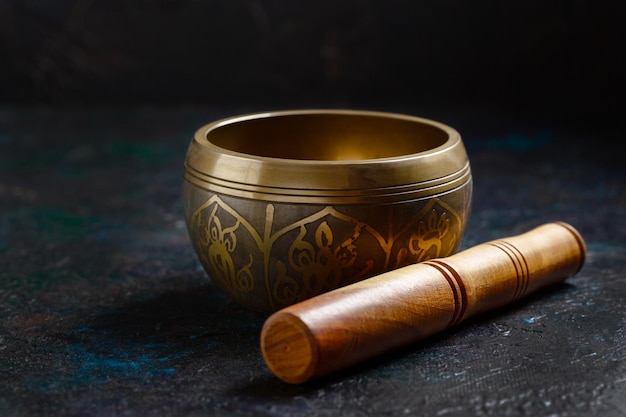 Tibetaanse zangkom met Mallet