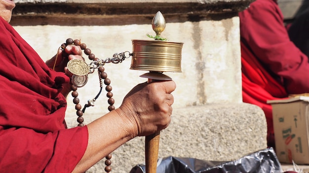 Tibetan prayer wheel