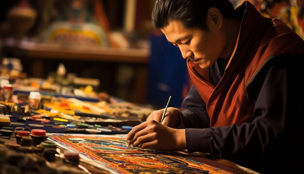 写真 チベット・タンカ・アーティスト