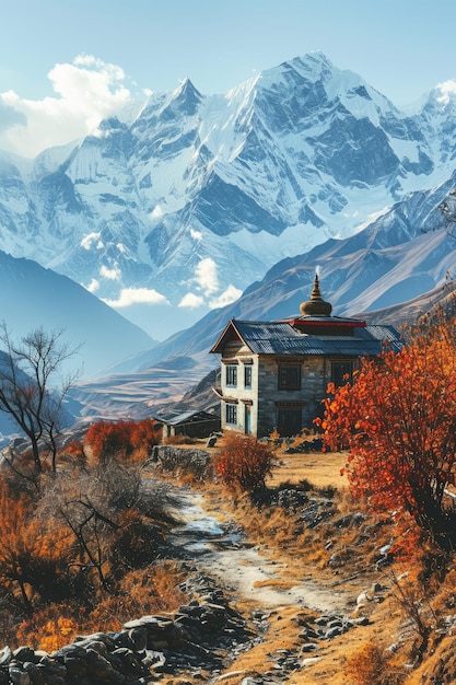 Фото Тибетские деревни в гималаях