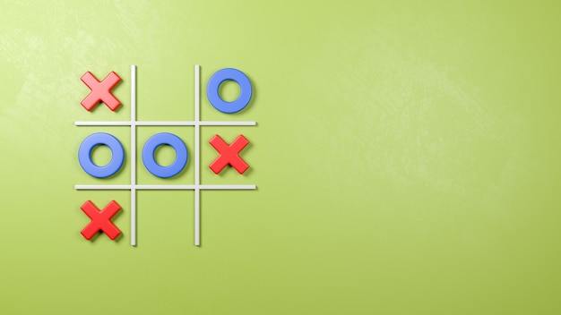 Foto tic-tac-toe gioco sul muro