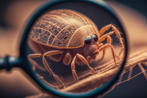 Tick under magnifying glass generative ai