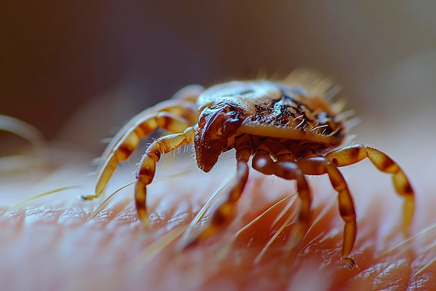 Tick Navigating Terrain in Macro View