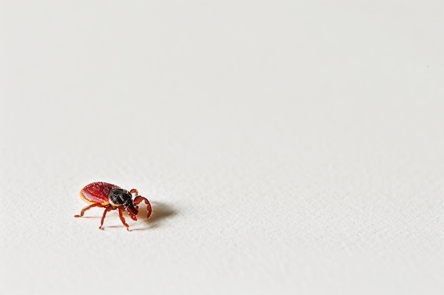 Photo tickborne encephalitis on the white background